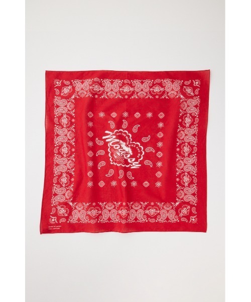 MOUSSY(マウジー)の「BIKER バンダナ(バンダナ/スカーフ・レディース・レッド/ブラック・FREE)」の9枚目の写真