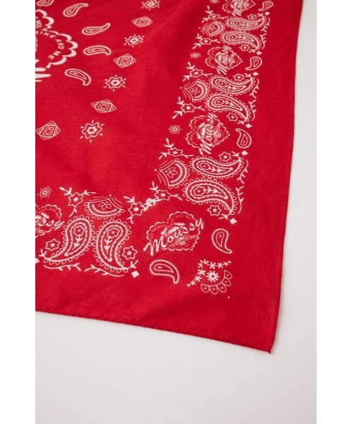 MOUSSY(マウジー)の「BIKER バンダナ(バンダナ/スカーフ・レディース・レッド/ブラック・FREE)」の12枚目の写真