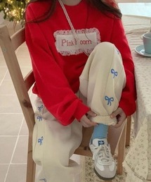 【LAMPOON】リボンスエットパンツ