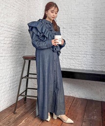 LOWRYS FARM | ビスチェ&シャツワンピース　991499(ワンピース)