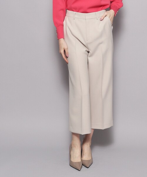 【セール】【洗える／日本製／シワになりにくい／ストレッチ入】穿き心地の良さ◎、ストレートワイドパンツ（その他パンツ）｜COUP DE CHANCE（クードシャンス）その他パンツ