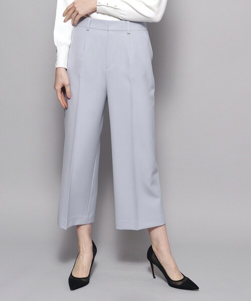 【セール】【洗える／日本製／シワになりにくい／ストレッチ入】穿き心地の良さ◎、ストレートワイドパンツ（その他パンツ）｜COUP DE CHANCE（クードシャンス）