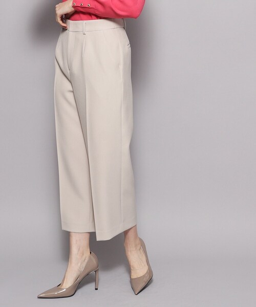 【セール】【洗える／日本製／シワになりにくい／ストレッチ入】穿き心地の良さ◎、ストレートワイドパンツ（その他パンツ）｜COUP DE CHANCE（クードシャンス）