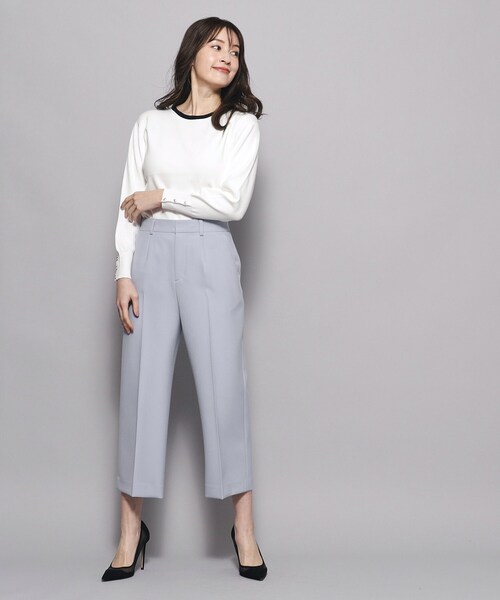 【セール】【洗える／日本製／シワになりにくい／ストレッチ入】穿き心地の良さ◎、ストレートワイドパンツ（その他パンツ）｜COUP DE CHANCE（クードシャンス）