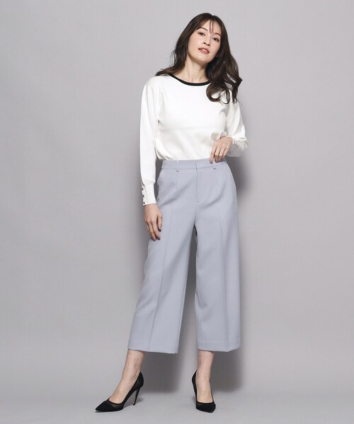 【セール】【洗える／日本製／シワになりにくい／ストレッチ入】穿き心地の良さ◎、ストレートワイドパンツ（その他パンツ）｜COUP DE CHANCE（クードシャンス）