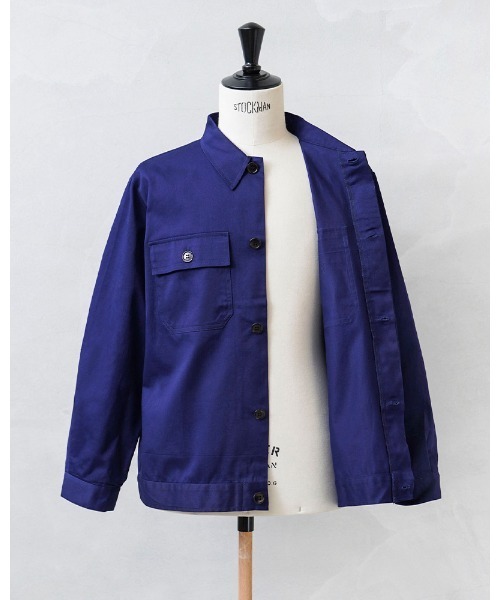 MILITARY(ミリタリー)の「実物 新品 デッドストック イタリア軍 ユーティリティ ワークジャケット made by Dante(その他アウター・メンズ・ネイビー・48/50)」の4枚目の写真