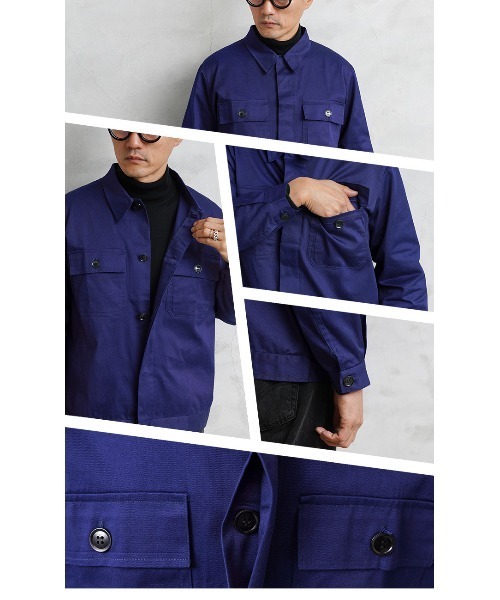 MILITARY(ミリタリー)の「実物 新品 デッドストック イタリア軍 ユーティリティ ワークジャケット made by Dante(その他アウター・メンズ・ネイビー・48/50)」の8枚目の写真