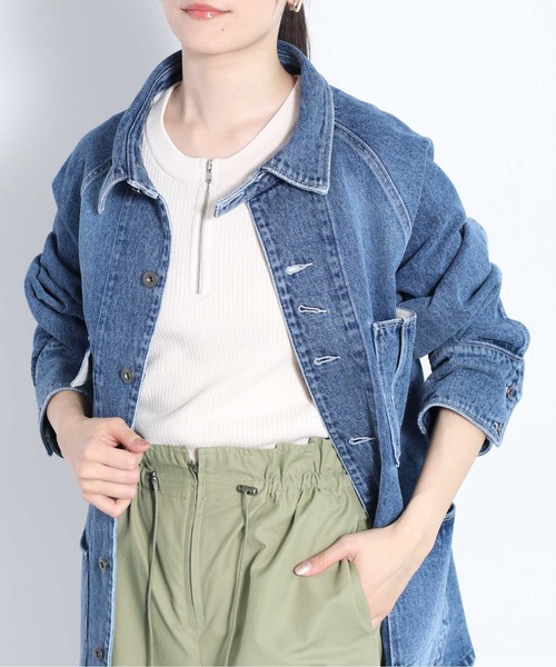 cepo(セポ)の「ハーフジップニットタンク(タンクトップ・レディース・グレー/オフホワイト/ブラック・M)」の2枚目の写真