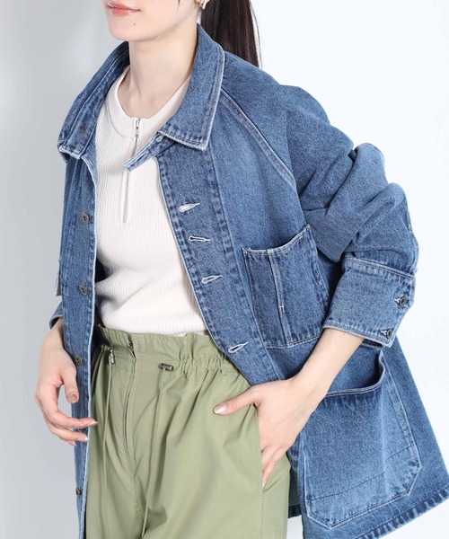cepo(セポ)の「ハーフジップニットタンク(タンクトップ・レディース・グレー/オフホワイト/ブラック・M)」の4枚目の写真