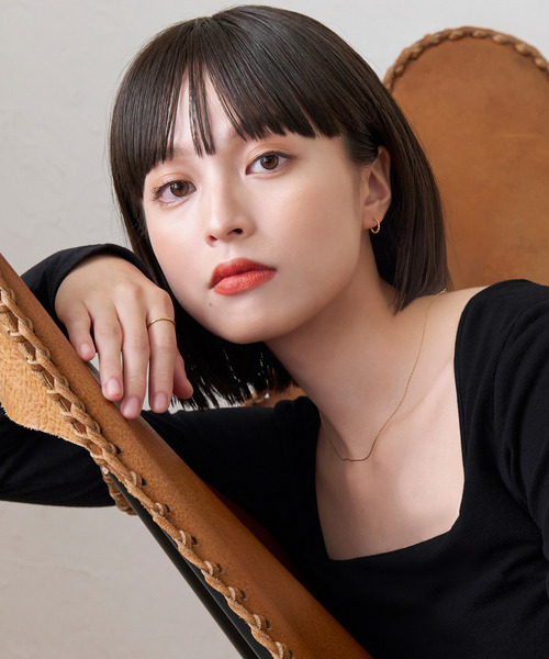 Phoebe(フィービィー)の「<EC限定>【金属アレルギー対応】ロンバスカットリング/サージカルステンレス(リング・レディース・イエローゴールド・#11)」の3枚目の写真