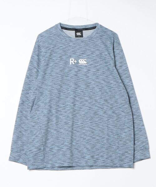canterbury(カンタベリー)の「カンタベリー canterbury R+ L/S WORKOUT TEE_アールプラス ロングスリーブワークアウトティー(Tシャツ/カットソー・メンズ・グレー/ブルーグレー/ブラック・M/L/LL/3L)」の3枚目の写真