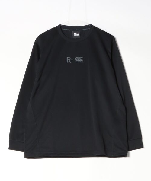 canterbury(カンタベリー)の「カンタベリー canterbury R+ L/S WORKOUT TEE_アールプラス ロングスリーブワークアウトティー(Tシャツ/カットソー・メンズ・グレー/ブルーグレー/ブラック・M/L/LL/3L)」の2枚目の写真