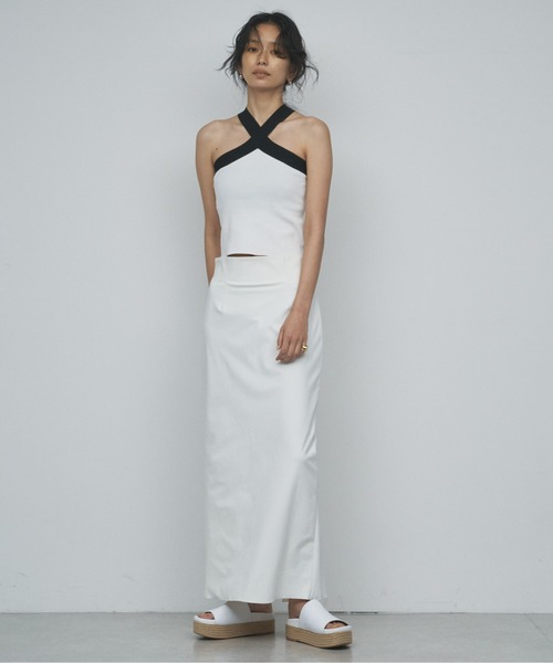 GALLARDAGALANTE（ガリャルダガランテ）の「クロスタンクトップ（タンクトップ・レディース・ホワイト/ブラック・FREE）」の13枚目の写真