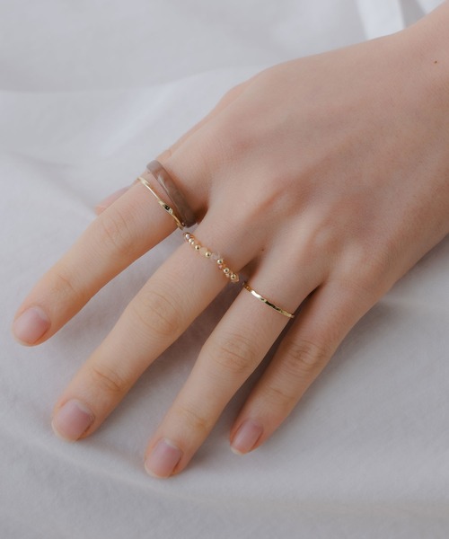 yu-ka（ユーカ）の「YU-KA:アンティーク風リング ４点セット（リング・レディース・ゴールド系その他2/ゴールド系その他/ゴールド・FREE）」の2枚目の写真