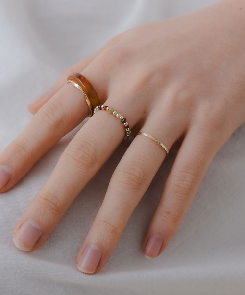 yu-ka（ユーカ）の「YU-KA:アンティーク風リング ４点セット（リング・レディース・ゴールド系その他2/ゴールド系その他/ゴールド・FREE）」の3枚目の写真