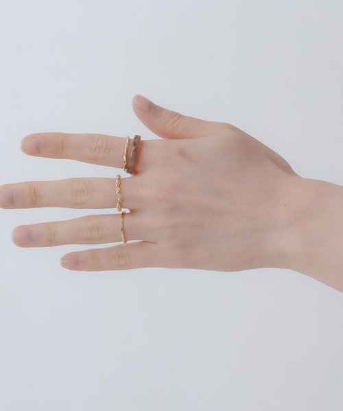 yu-ka（ユーカ）の「YU-KA:アンティーク風リング ４点セット（リング・レディース・ゴールド系その他2/ゴールド系その他/ゴールド・FREE）」の9枚目の写真