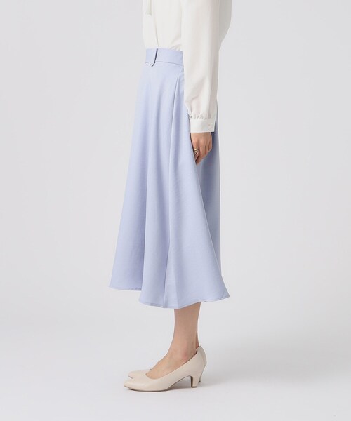 DRESKIP（ドレスキップ）の「◆【無理せずキレイ/セットアップ可】ベルト付ヴィンテージフレアスカート（スカート・レディース・ブラック/ライトベージュ/サックスブルー・02/03/04）」の19枚目の写真