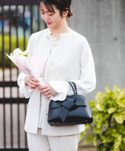 RODE SKO（ロデスコ）の「リボンボストンバッグ（ボストンバッグ・レディース・グレー系その他/ブラック・ONE）」の13枚目の写真