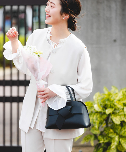 RODE SKO（ロデスコ）の「リボンボストンバッグ（ボストンバッグ・レディース・グレー系その他/ブラック・ONE）」の15枚目の写真