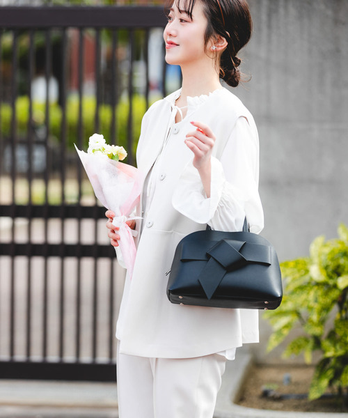 RODE SKO（ロデスコ）の「リボンボストンバッグ（ボストンバッグ・レディース・グレー系その他/ブラック・ONE）」の16枚目の写真