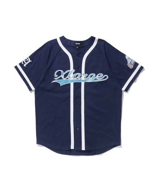 XLARGE(エクストララージ)の「EMBROIDERED BASEBALL SHIRT(シャツ/ブラウス・メンズ・ブラック/ネイビー・S/M/L/XL)」の1枚目の写真