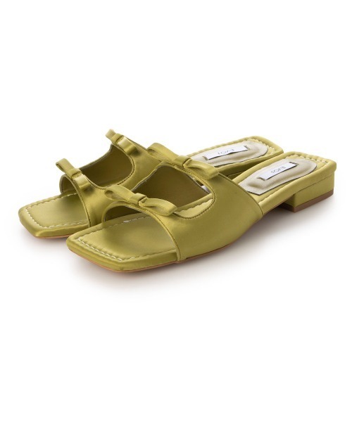 EVOL（イーボル）の「【EVOL】スクエアリボンフラットサンダル IW5390（サンダル・レディース・グリーン/ブラック/シルバー/キャメル・L/M/S/LL）」の15枚目の写真