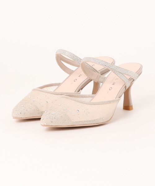 MELMO（メルモ）の「チュールミュールパンプス（パンプス・レディース・ブラック/ベージュ・22.5cm/24.5cm/24.0cm/23.5cm/23.0cm）」の2枚目の写真