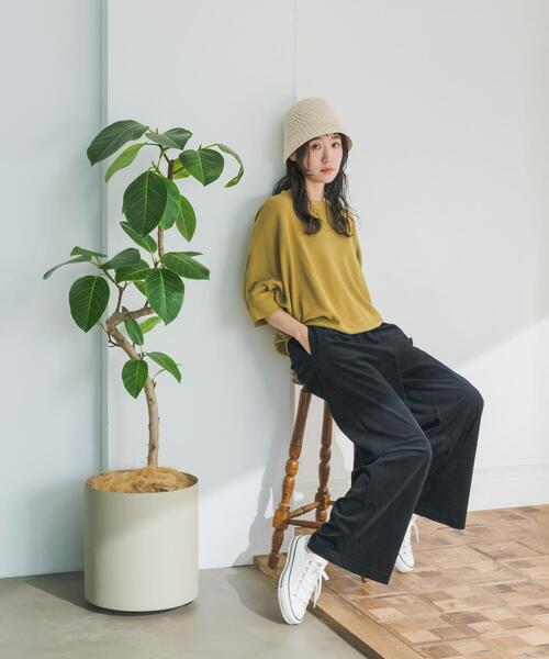 URBAN RESEARCH DOORS（アーバンリサーチドアーズ）の「タックフライスワイドTシャツ（Tシャツ/カットソー・レディース・チャコールグレー/ブラック/ネイビー/オフホワイト/ホワイト系その他/ナチュラル/イエロー系その他/ブラック系その他・MEDIUM）」の17枚目の写真