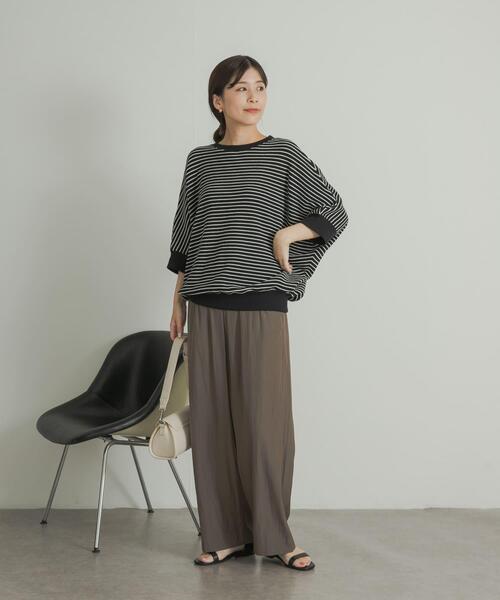 2枚セットお得です！アーバンリサーチドアーズ　タックフライスワイドTシャツ　白黒 URBAN RESEARCH DOORS｜タックフライスワイドTシャツ | Rakuten