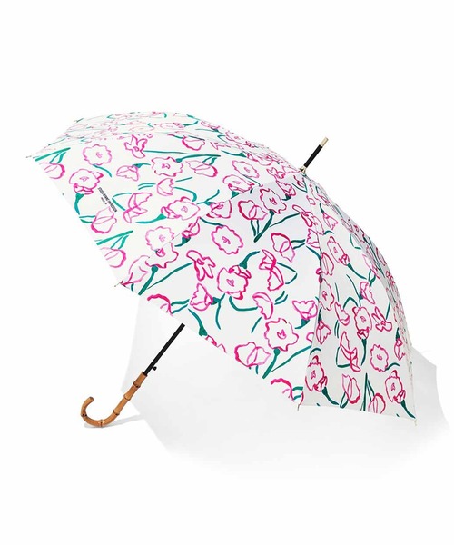 MEDE19F(メデジュウキュウ)の「MEDE19F ボタニカル柄の晴雨兼用アンブレラ(長傘・レディース・ホワイト系その他・ONE SIZE)」の7枚目の写真