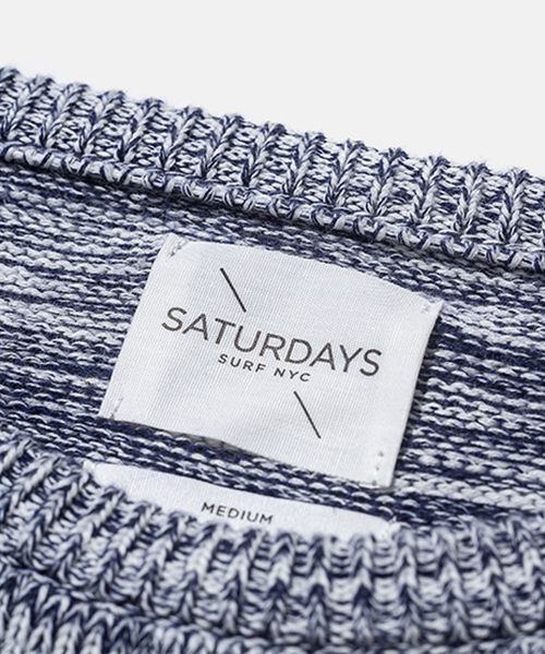 Saturdays NYC(サタデーズ ニューヨークシティ )の「Everyday Melange Knitwear(ニット/セーター・メンズ・ブラック/ネイビー・LARGE/X-SMALL/MEDIUM/SMALL/X-LARGE)」の3枚目の写真