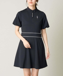 a.v.v（アーヴェヴェ）の「レディースゴルフウエア　ハーフZIPモックネックワンピース（ワンピース）」