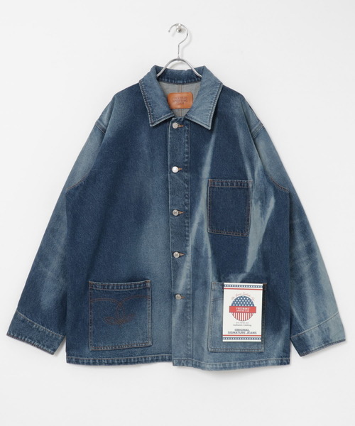 FREEMANS SPORTING CLUB（フリーマンズ スポーティング クラブ）の「FREEMANS SPORTING CLUB　WALL JEAN CHORE JACKET（デニムジャケット・メンズ・ブルー系その他・SMALL/MEDIUM/LARGE）」の2枚目の写真