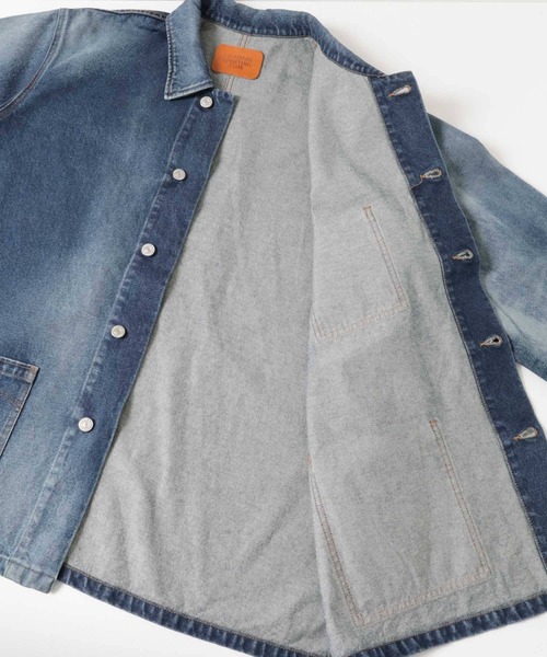 FREEMANS SPORTING CLUB（フリーマンズ スポーティング クラブ）の「FREEMANS SPORTING CLUB　WALL JEAN CHORE JACKET（デニムジャケット・メンズ・ブルー系その他・SMALL/MEDIUM/LARGE）」の4枚目の写真