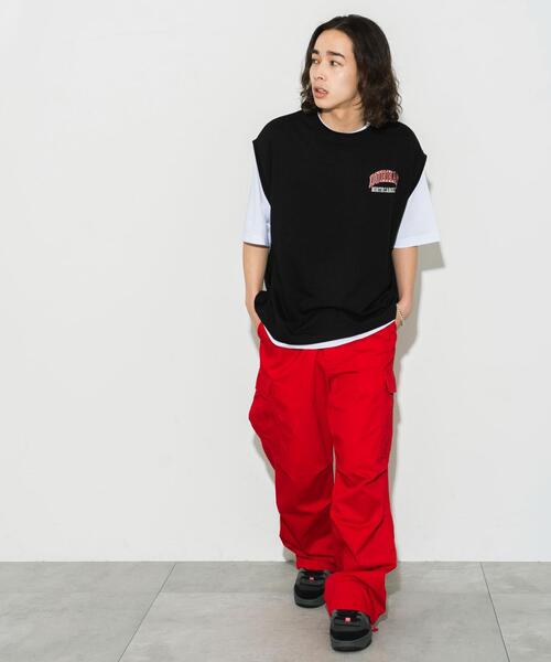 WEGO（ウィゴー）の「WEGO/アンサンブルスウェットベストT（アンサンブル・メンズ・グリーン/ブラック・MEDIUM/LARGE）」の3枚目の写真