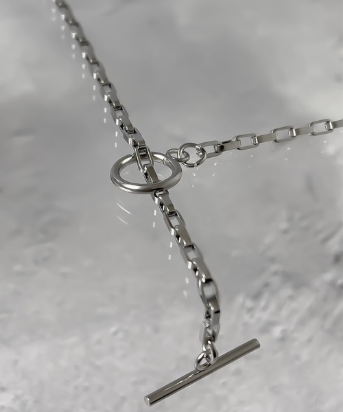 ARROWM（アローム）の「ARROWM ボックスロングチェーンマンテルネックレス（ネックレス・メンズ・シルバー・FREE）」の4枚目の写真