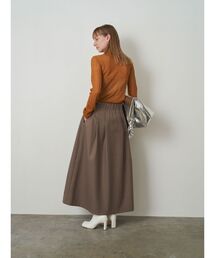 ELENDEEK | ボンディングフレアスカート(スカート)