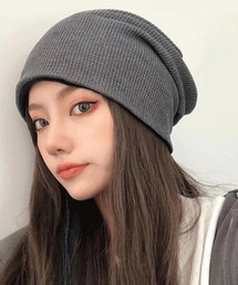 SILVER BULLET（シルバーバレット）の「『SBLTR』ユニセックス ワッフルルーズニットワッチ ニット帽 帽子 y2K 韓国風 薄手（ニットキャップ/ビーニー）」