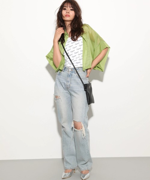 EGOIST（エゴイスト）の「EGOIST　ミニショルダーバック（ショルダーバッグ・レディース・グリーン/ブラック/マルチ・FREE）」の2枚目の写真