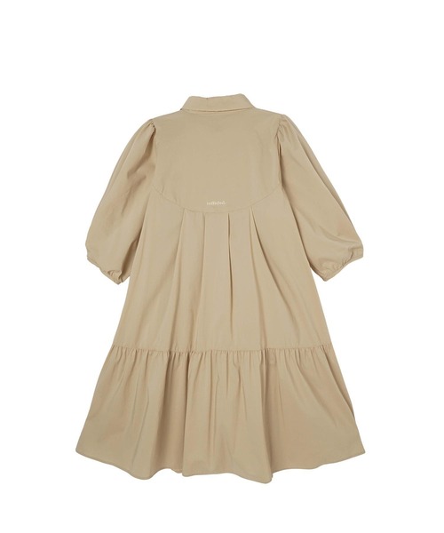MILKFED.(ミルクフェド)の「BOW TIE SHIRT DRESS(ワンピース・レディース・ブラック/ベージュ・ONE SIZE)」の3枚目の写真
