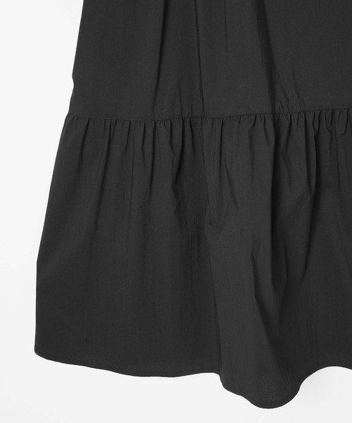 MILKFED.(ミルクフェド)の「BOW TIE SHIRT DRESS(ワンピース・レディース・ブラック/ベージュ・ONE SIZE)」の9枚目の写真
