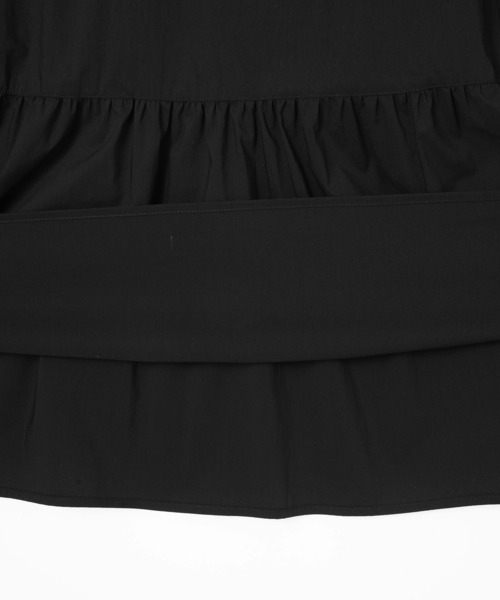 MILKFED.(ミルクフェド)の「BOW TIE SHIRT DRESS(ワンピース・レディース・ブラック/ベージュ・ONE SIZE)」の10枚目の写真