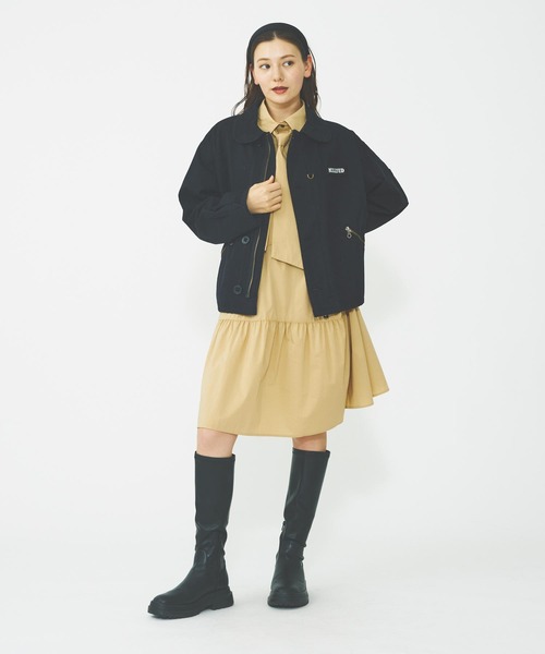 MILKFED.(ミルクフェド)の「BOW TIE SHIRT DRESS(ワンピース・レディース・ブラック/ベージュ・ONE SIZE)」の22枚目の写真