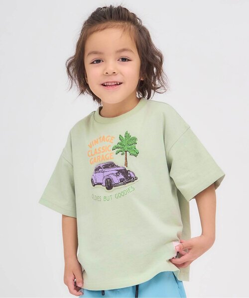 F.O.KIDS（エフオーキッズ）の「VINTAGE　CAR　TEE（Tシャツ/カットソー・キッズ・グリーン/レッド/オフホワイト/グレー・130/120/110/100/140/95/90/80）」の4枚目の写真