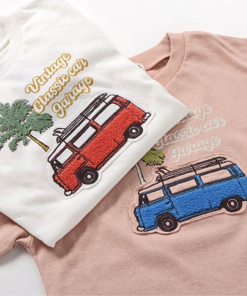 F.O.KIDS（エフオーキッズ）の「VINTAGE　CAR　TEE（Tシャツ/カットソー・キッズ・グリーン/レッド/オフホワイト/グレー・130/120/110/100/140/95/90/80）」の14枚目の写真