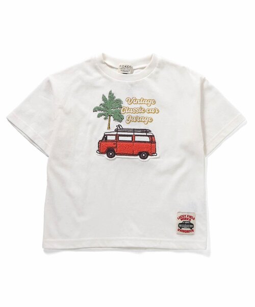 F.O.KIDS（エフオーキッズ）の「VINTAGE　CAR　TEE（Tシャツ/カットソー・キッズ・グリーン/レッド/オフホワイト/グレー・130/120/110/100/140/95/90/80）」の11枚目の写真