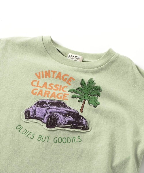 F.O.KIDS（エフオーキッズ）の「VINTAGE　CAR　TEE（Tシャツ/カットソー・キッズ・グリーン/レッド/オフホワイト/グレー・130/120/110/100/140/95/90/80）」の5枚目の写真