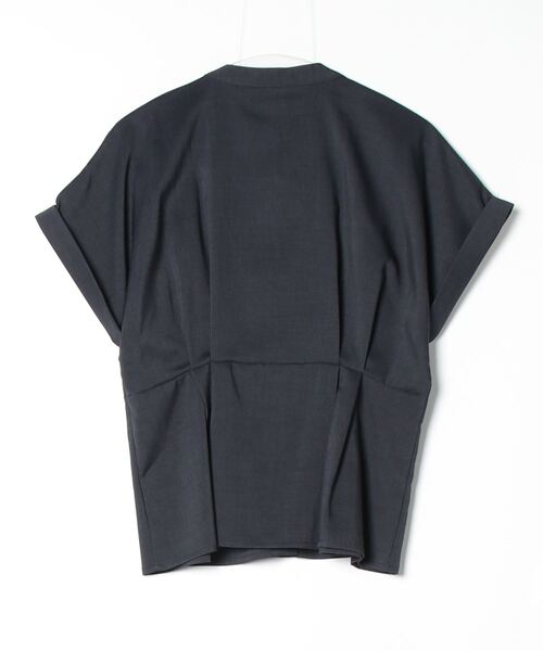 TRUDEA（トルディア）の「リネンライクタックペプラムブラウス（シャツ/ブラウス・レディース・ブルー/ネイビー/ライトグレー/グリーン・MEDIUM/LARGE）」の5枚目の写真