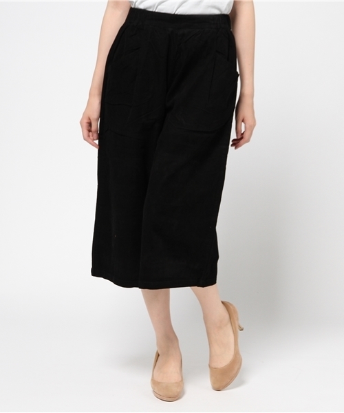 mystic（ミスティック）の「【mystic】コーデュロイガウチョパンツ（その他パンツ・レディース・カーキ/ネイビー/ブラック・ﾌﾘ-）」の2枚目の写真