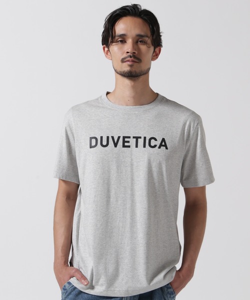 Tシャツ・カットソー DUVETICA Saffriterquaise Men's Short Sleeve T-shirt V-25S-VU DUVETICA(デュベティカ) Tシャツ・カットソー(メンズ) - 海外